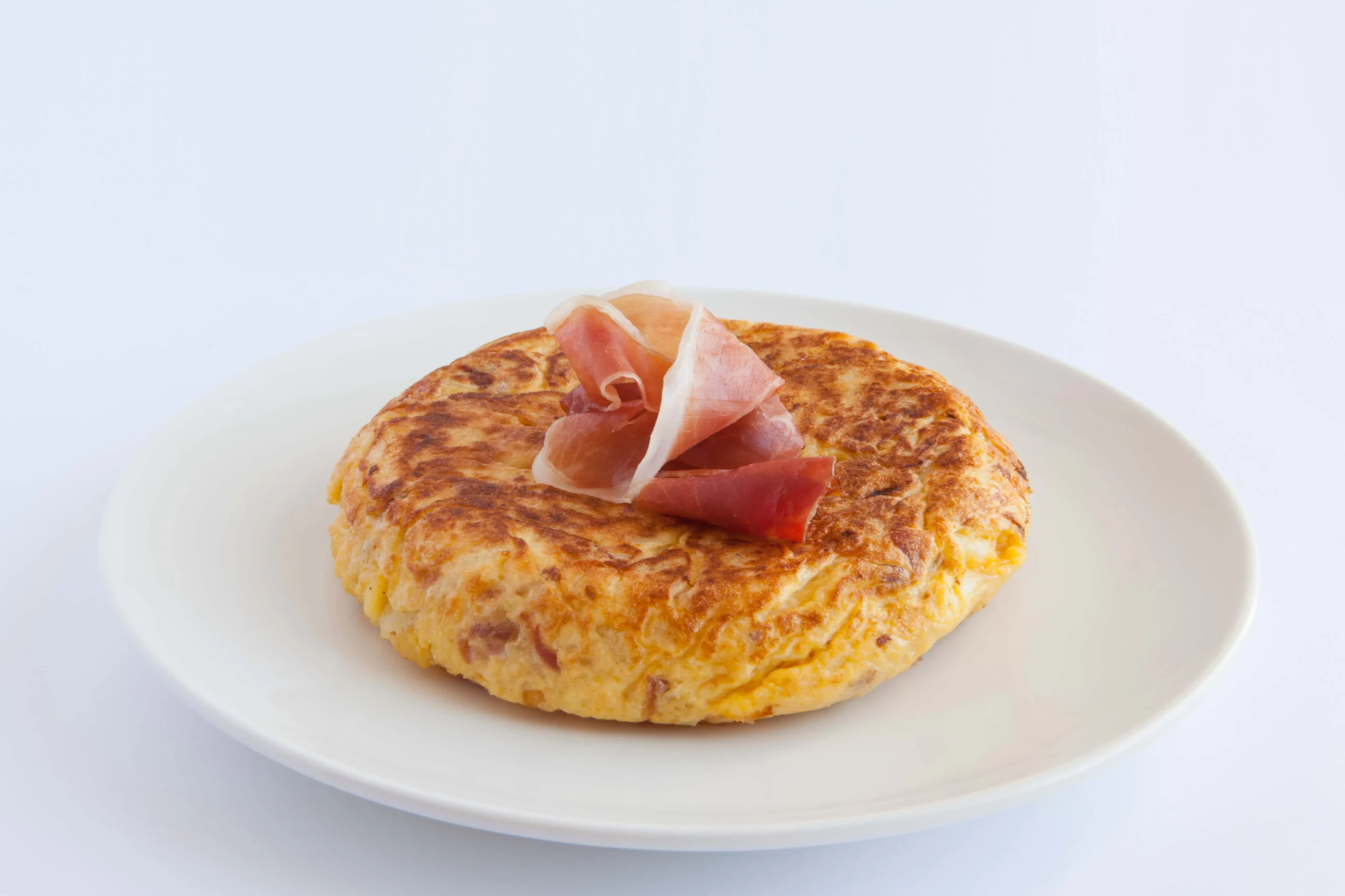 Tortilla de patata con jamón